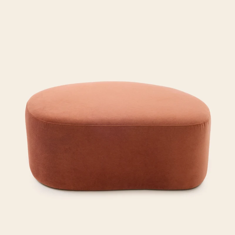 Pouf JULIKA opal orange corail