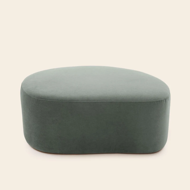 Pouf JULIKA opal kaki grisé