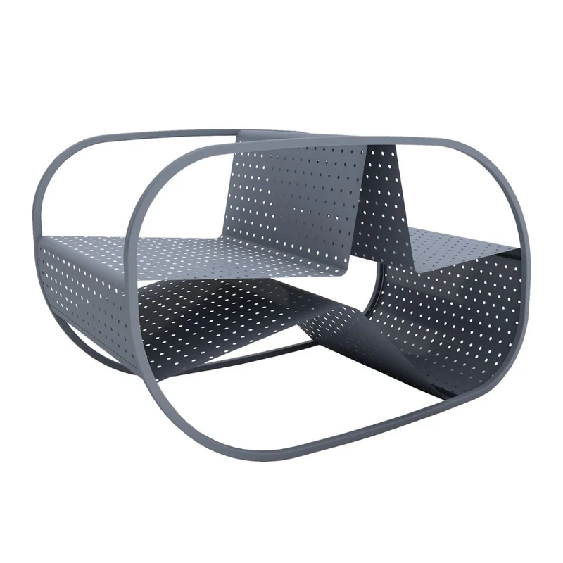 Outdoor Metal Armchair FLIP by Salomé Hazan for Giacopini