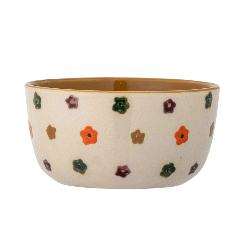 Addy schaal aardewerk beige 12cm