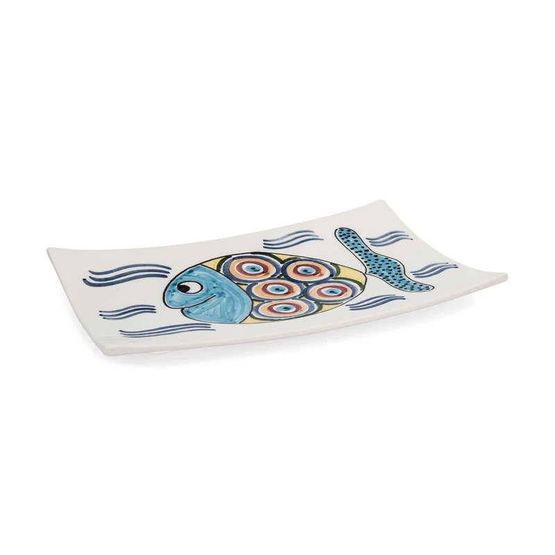 Ceramic Serving Platter PESCI by Improntabarre