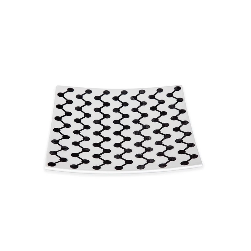 Ceramic Plate URBAN POIS AND LINES by Improntabarre