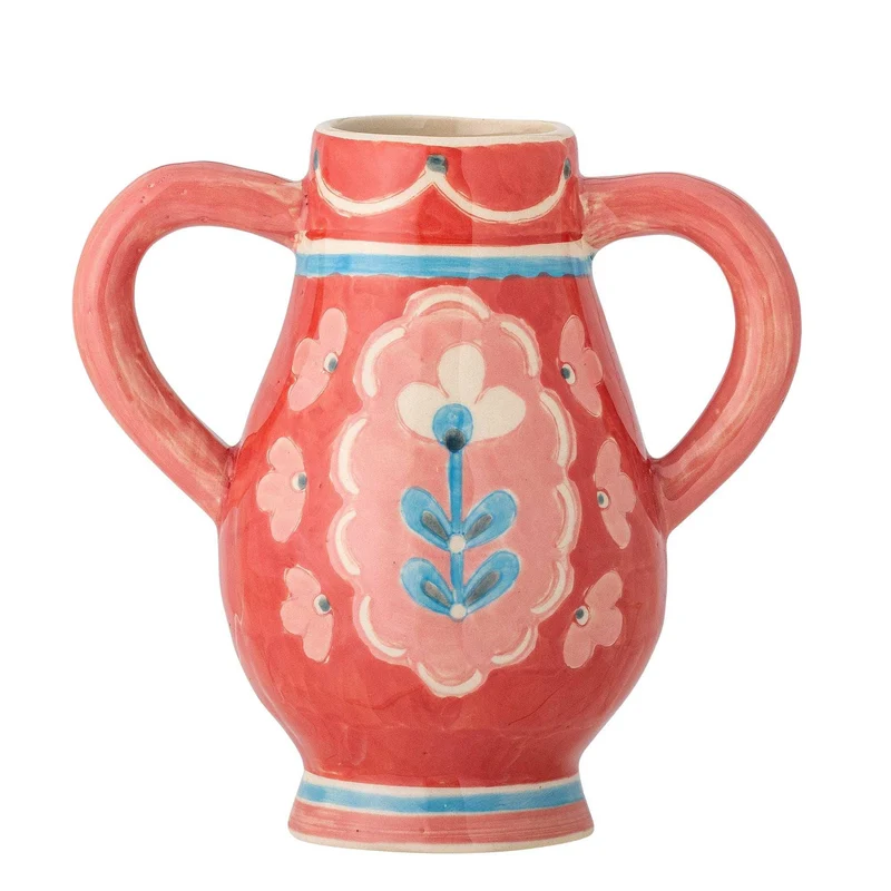 Vaas aardewerk rood Odina 15cm