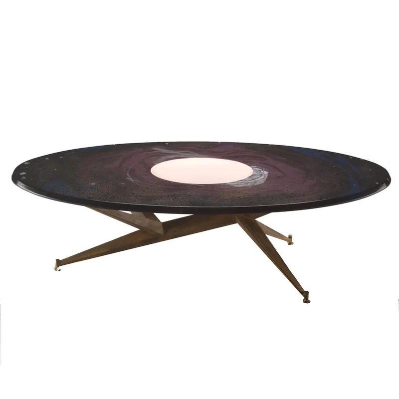 Oval Dining Table STARLIGHT M31 by Mauro Baronchelli