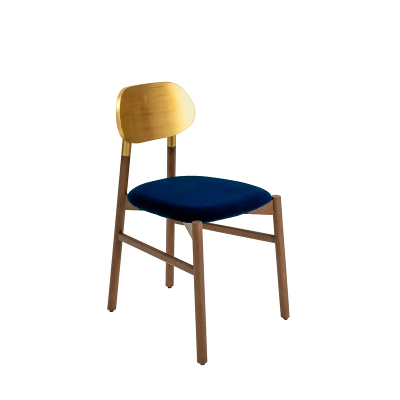 Upholstered Dining Chair BOKKEN Gold by Bellavista + Piccini for Colé Italia