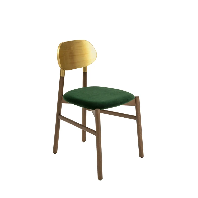 Upholstered Dining Chair BOKKEN Gold by Bellavista + Piccini for Colé Italia