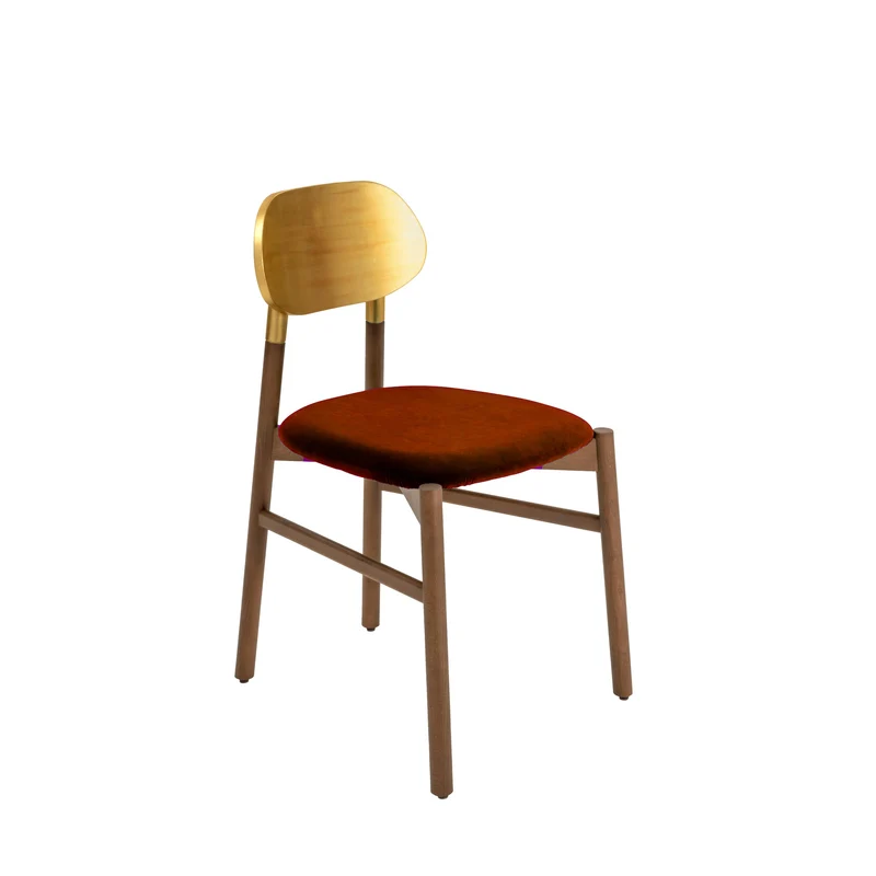 Upholstered Dining Chair BOKKEN Gold by Bellavista + Piccini for Colé Italia