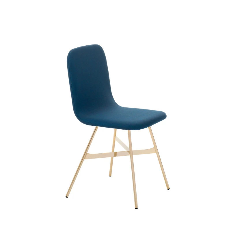 Upholstered Dining Chair TRIA SIMPLE GOLD by Colé Italia