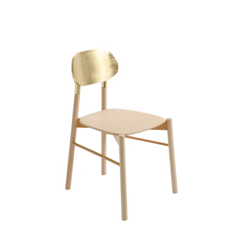 Wood Dining Chair BOKKEN Gold by Bellavista + Piccini for Colé Italia