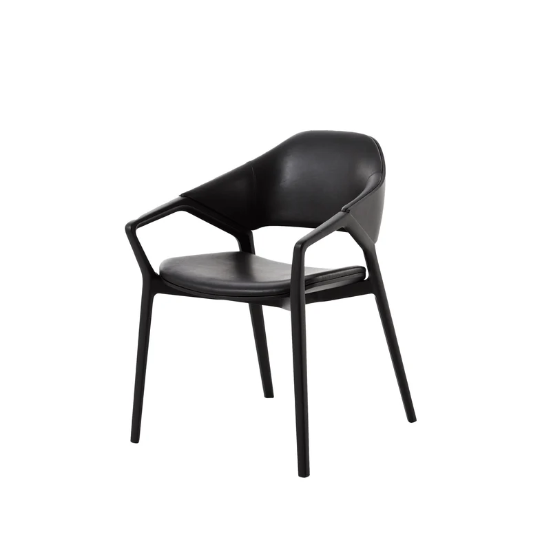 Wood and Leather Chair ICO, designed by Ora ïto for Cassina