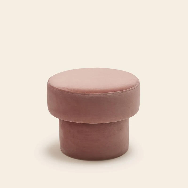 Pouf POPPIE dalila pêche rosé