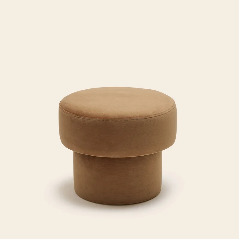 Pouf POPPIE dalila camel doré