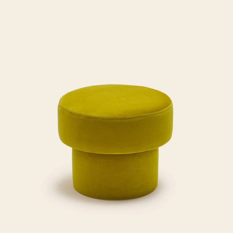 Pouf POPPIE dalila jaune sulfure