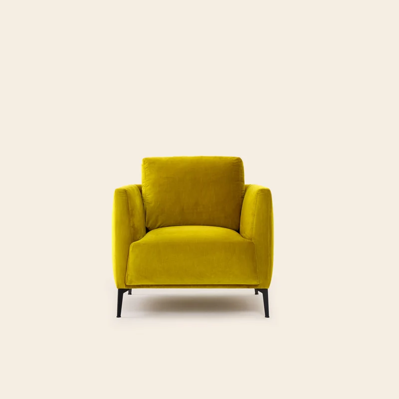 Fauteuil ODELLE dalila jaune sulfure
