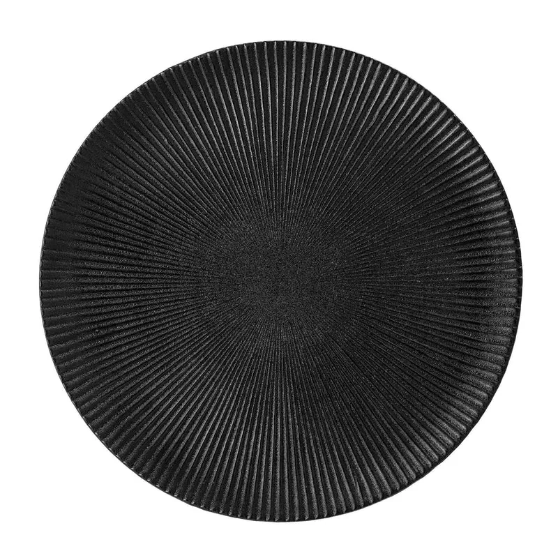 Bord aardewerk zwart Neri 29cm