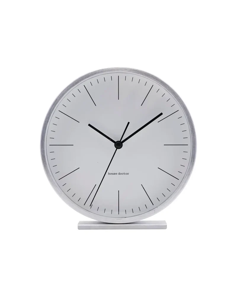 Tafelklok Hannah zilver 15cm