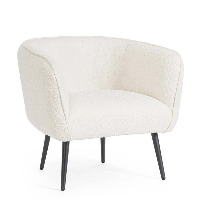 Poltrona Sixtine bianco boucle'