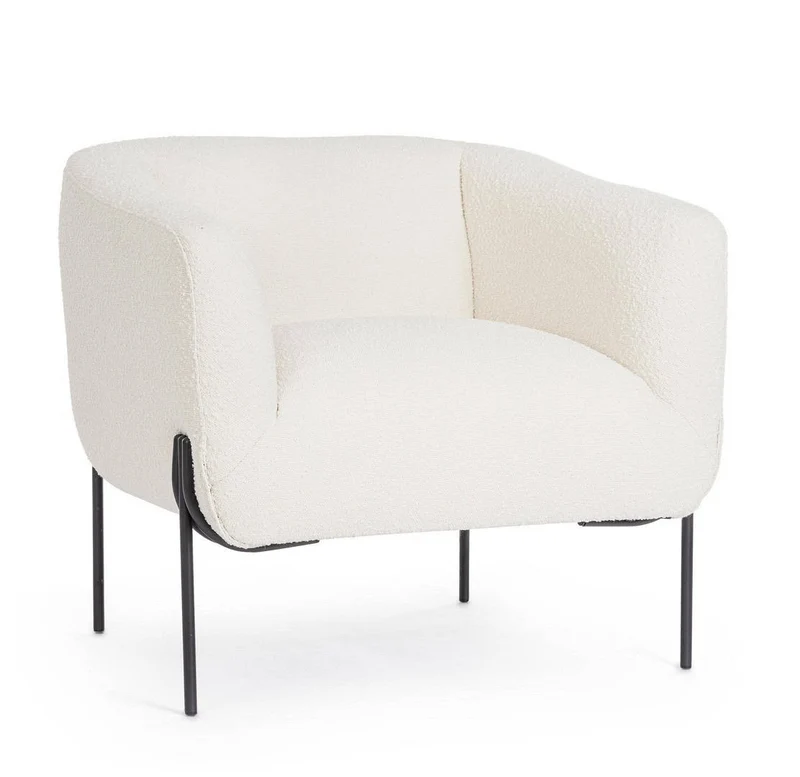 poltrona parigi bianco boucle'