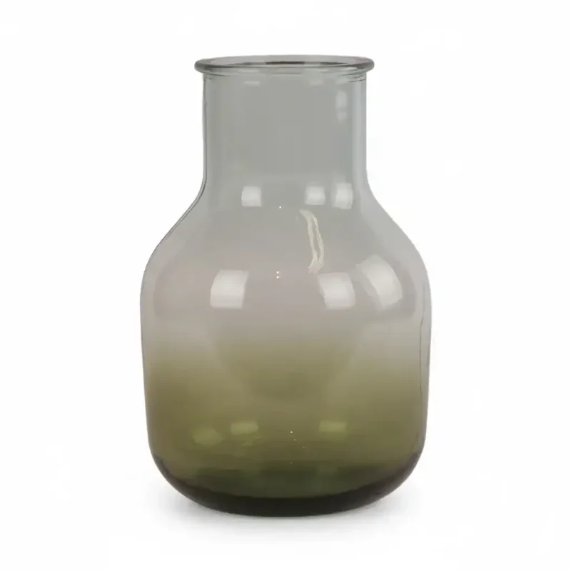 Vaas Granada gerecycled glas groen Ø20x30cm