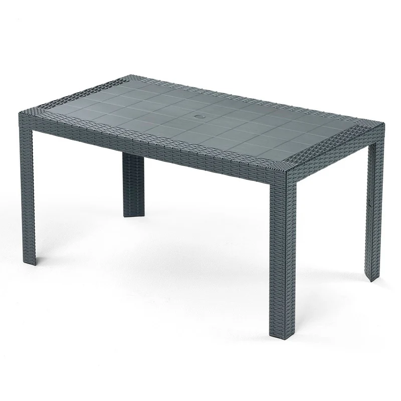 Urano Rattan Style 140 Rectangular Garden Table by ARETA of Brindisi