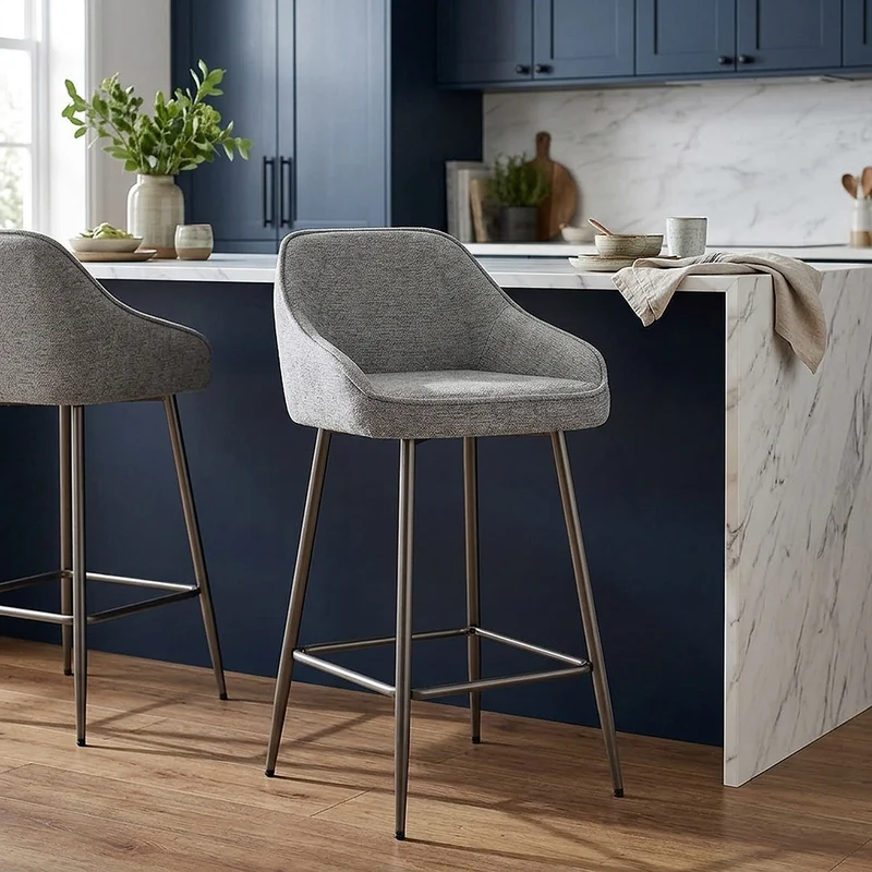 Sgabello Tessuto - Cairns Grigio