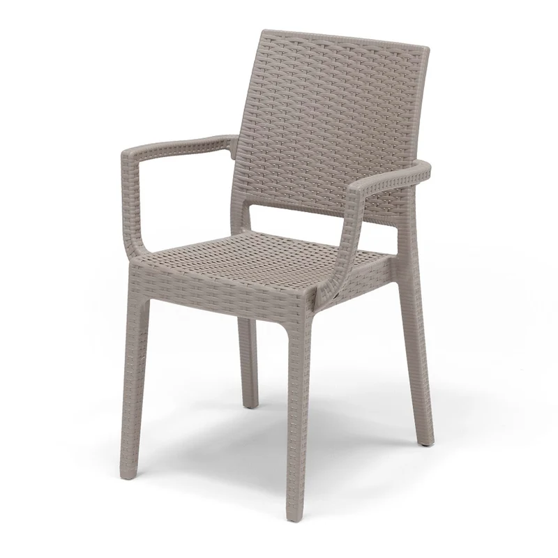 Sibilla Rattan Style Stacking Armchair by ARETA