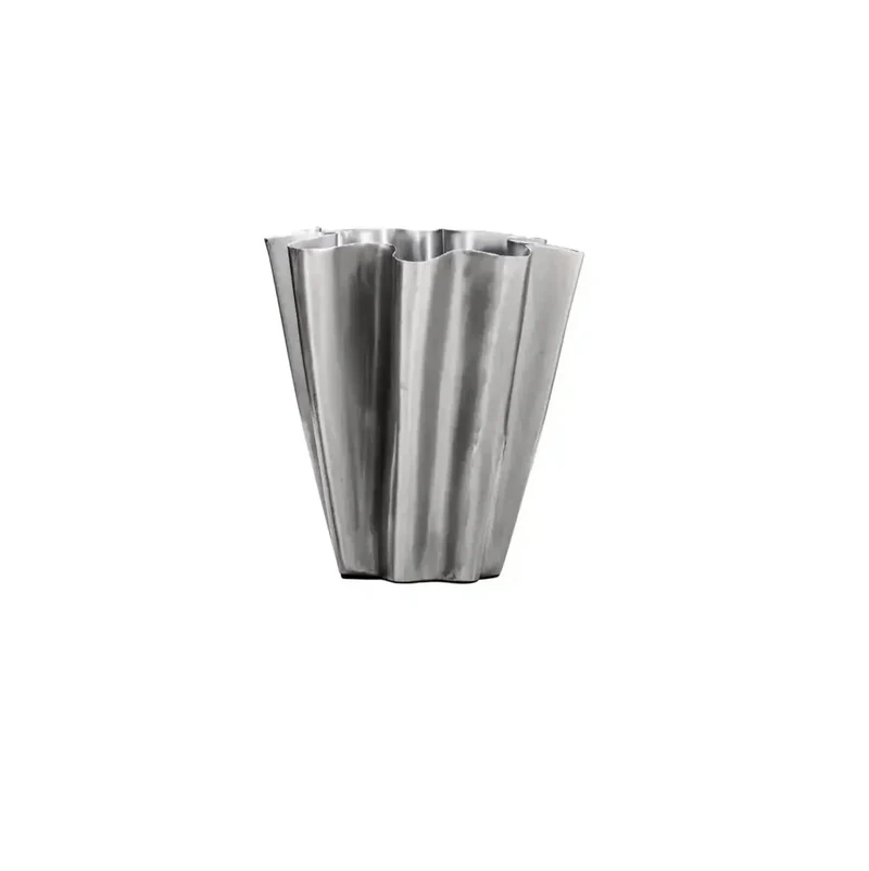 Vaas Flood Geborsteld zilver 13cm
