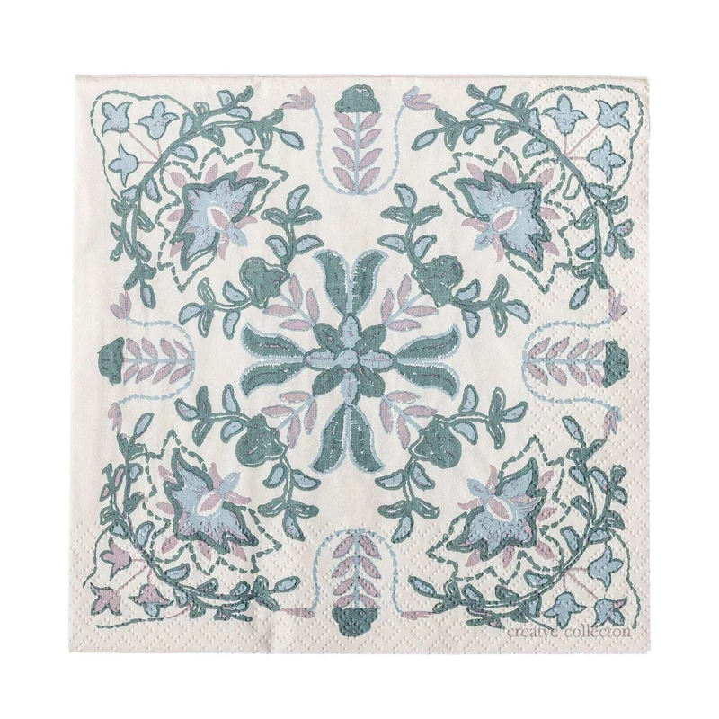 Servetten papier groen Alvira