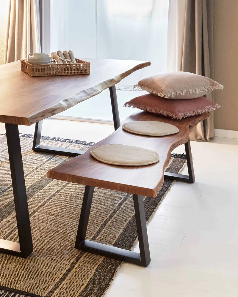 Panca ALARA 180x45x45 cm in legno massello di acacia