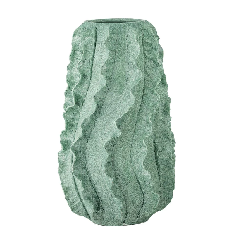 Vaas terracotta groen Natika 37cm