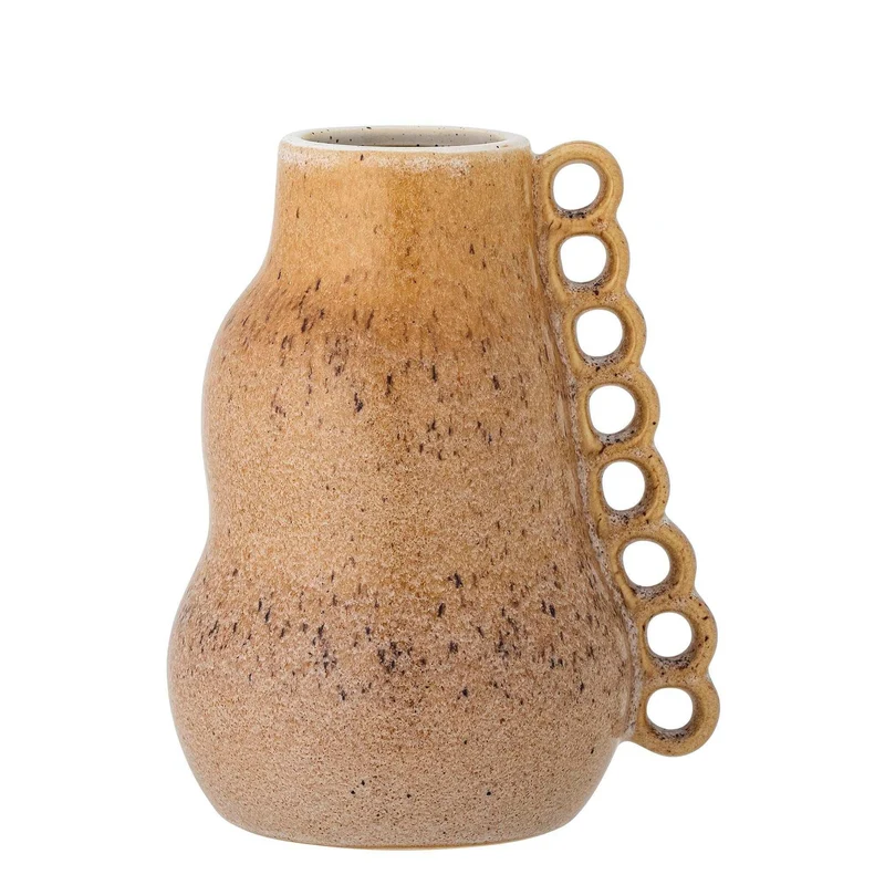 Vaas aardewerk bruin Souri 23cm