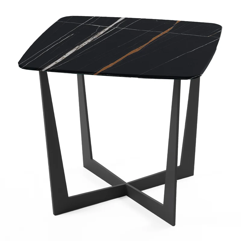 Stone Coffee Table with Glass Top by Pezzani