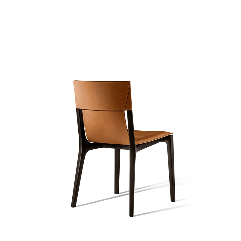 Leather Dining Chair ISADORA by Roberto Lazzeroni for Poltrona Frau