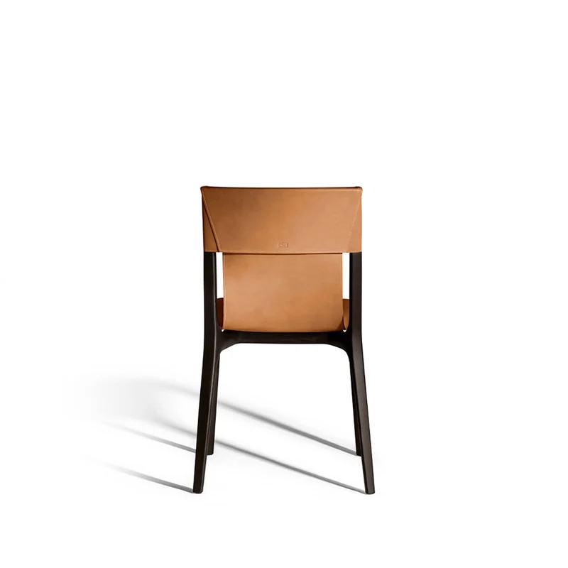 Leather Dining Chair ISADORA by Roberto Lazzeroni for Poltrona Frau