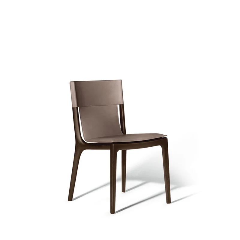 Leather Dining Chair ISADORA by Roberto Lazzeroni for Poltrona Frau