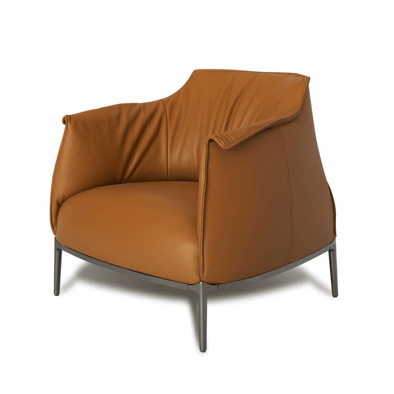 Leather Armchair ARCHIBALD by Jean-Marie Massaud for Poltrona Frau
