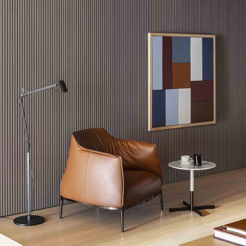 Leather Armchair ARCHIBALD by Jean-Marie Massaud for Poltrona Frau