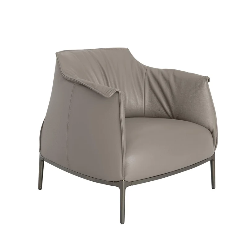 Leather Armchair ARCHIBALD by Jean-Marie Massaud for Poltrona Frau