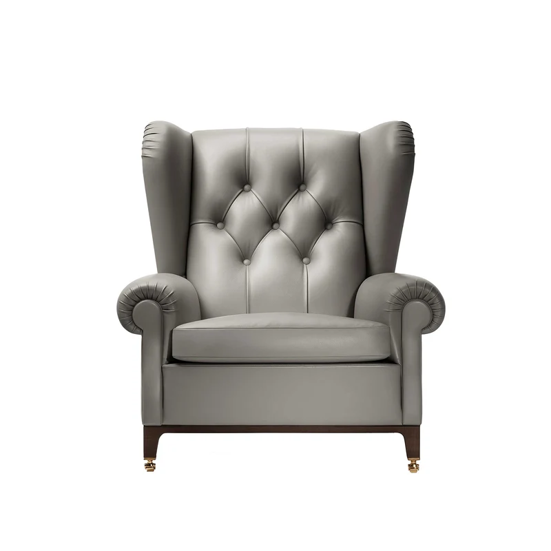Leather Wingback Armchair 2019 by Poltrona Frau Style & Design Centre
