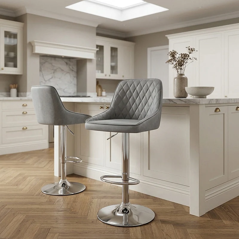 Sgabello Ecopelle - Darwin Grigio