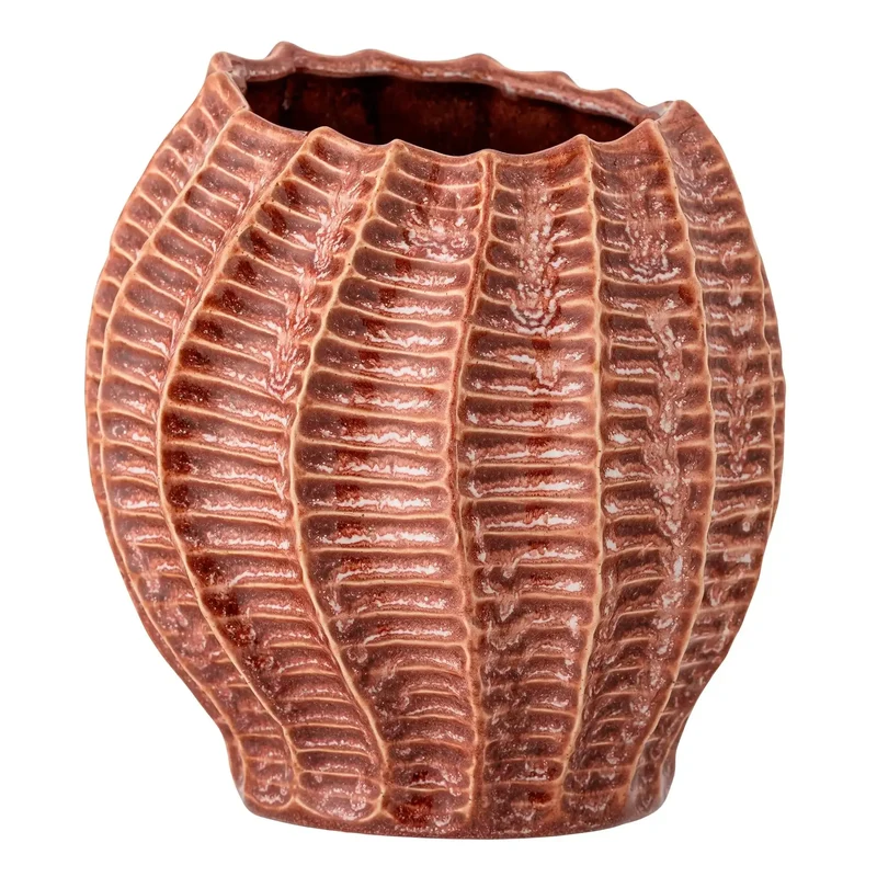 Vaas aardewerk roze Callon 20cm
