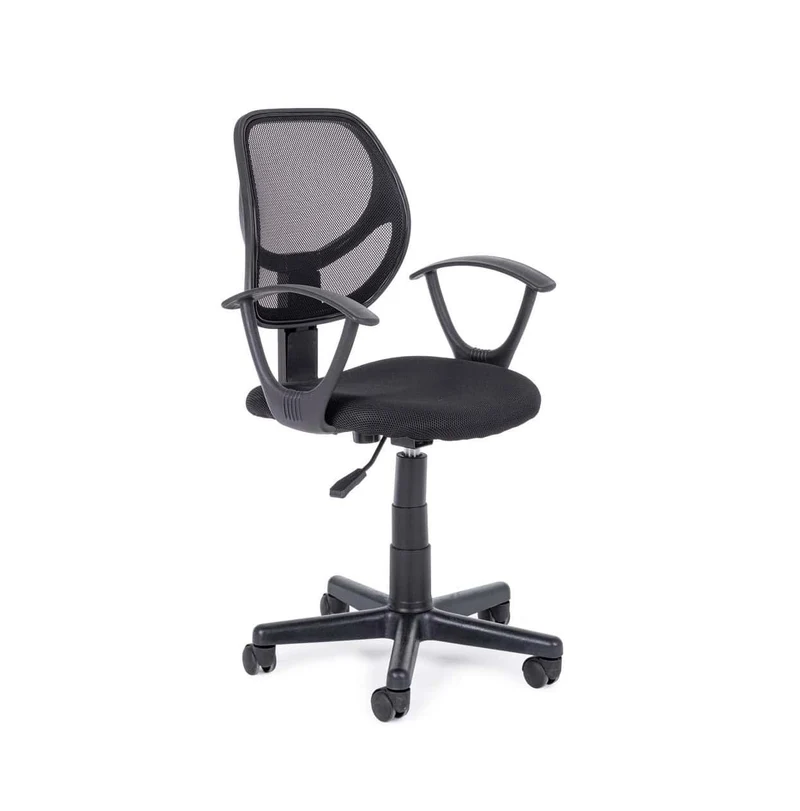 Sedia ufficio Ellain in tessuto nero
