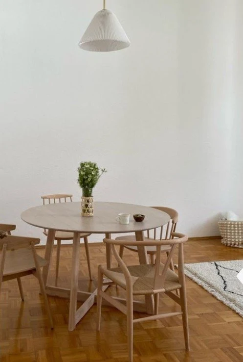 Tavolo allungabile rotondo MARY 70 (120) x 75 cm finitura rovere