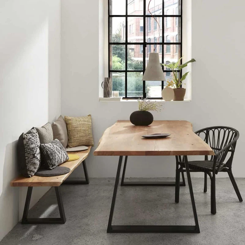 Tavolo ALARA 200x90cm in legno massello di acacia