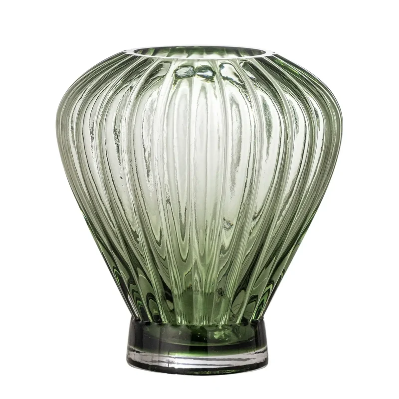 Vaas glas groen Reeve 18cm