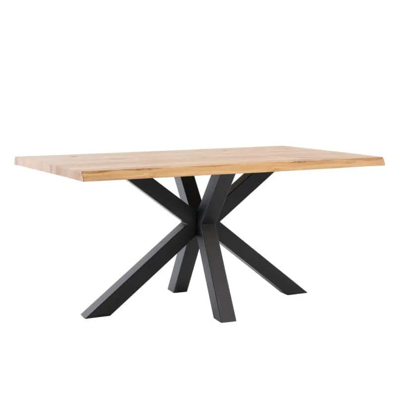 Tavolo GRACE 220cm top in rovere e nero