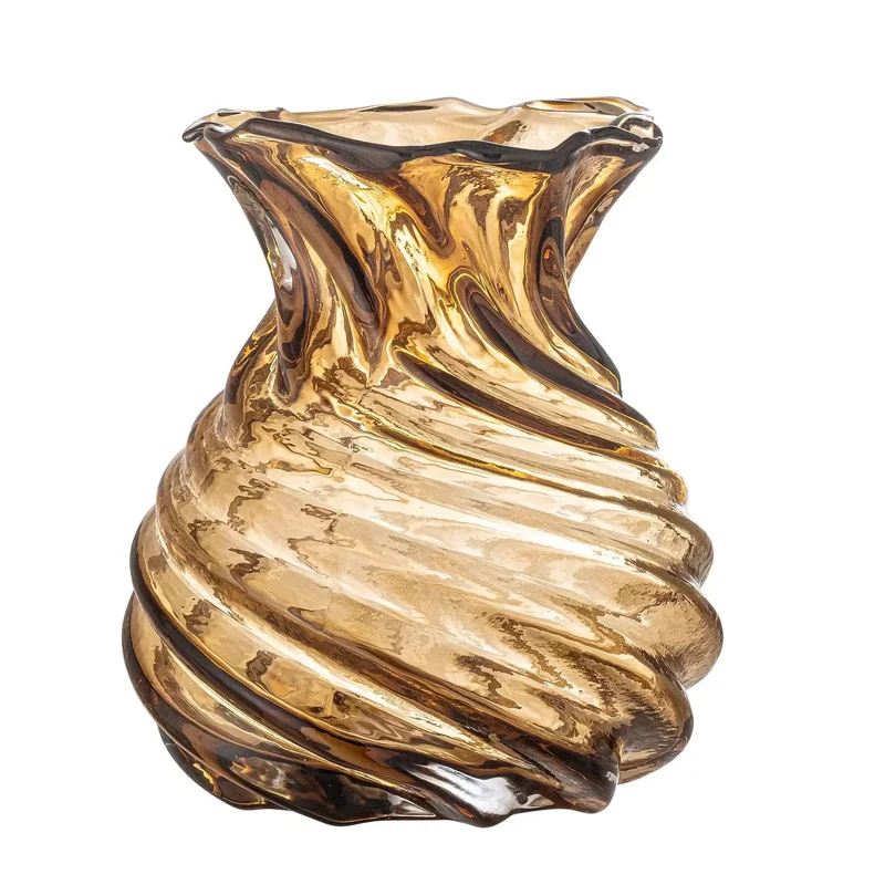 Vaas glas bruin Rylo 16cm