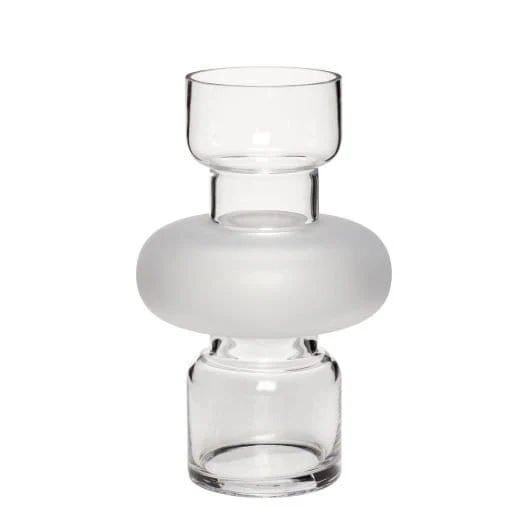Vaso SCULPT in vetro trasparente by Hübsch