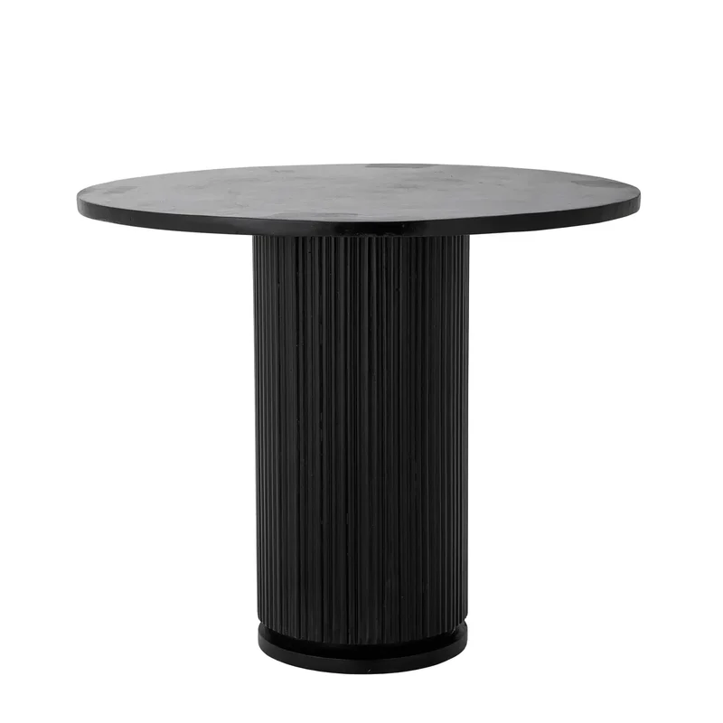 Eettafel mangohout zwart Porto 90cm