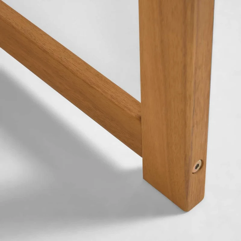 Tavolo da esterno rotondo DAFNE in legno massello di acacia Ø 120 cm